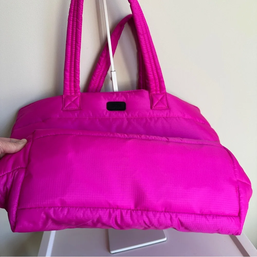 UGG Krystal Puffer Tote Bag Channel Quilted Pink Rock Rose - Picture 9 of 17